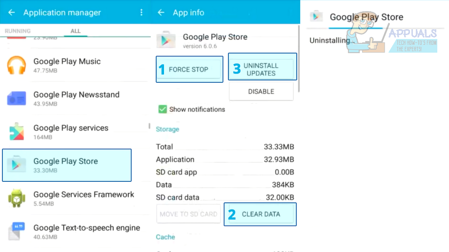How to fix the 501 error in the Google Play Store 2