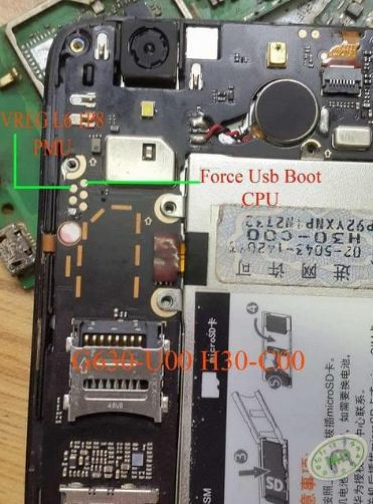 flash file hUAWEI G620-L72 repair boot by test point without jitag 1