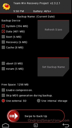 TWRP Recovery - how to install, how to make backups on android, restore the system, install firmware, patches and kernels